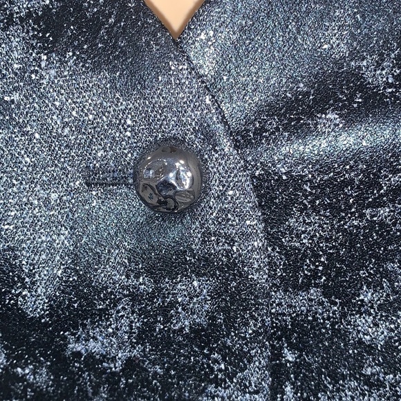 Joseph Ribkoff faux leather Gray Black two pieces Suit Blazer and skirt size 10 - Picture 7 of 16